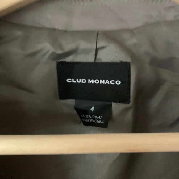 Club Monaco grey silky blazer size 4 - Picture 4 of 8